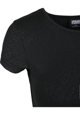 Short snake patterned top