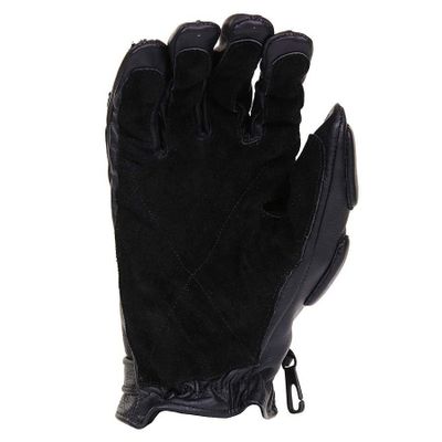 Police gloves black leather