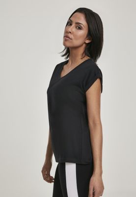 T-shirt med V-udskæring til kvinder