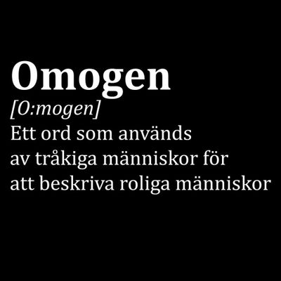 Omogen betyder T-shirt