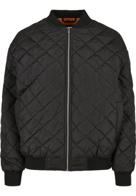 Oversize quiltad bomberjacka dam