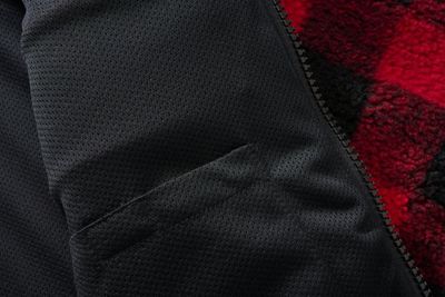 Lumberjack teddy jacket red/black - men