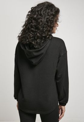 Oversized hættetrøje med lang ryg dame