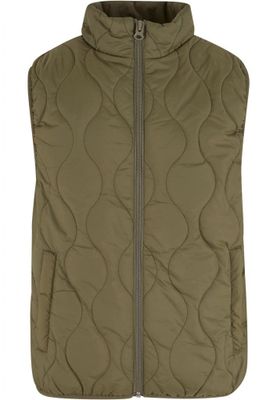 Stylish Olive Green Quilted Vest for Men
