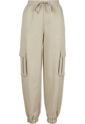 Cargo pants in viscose pond