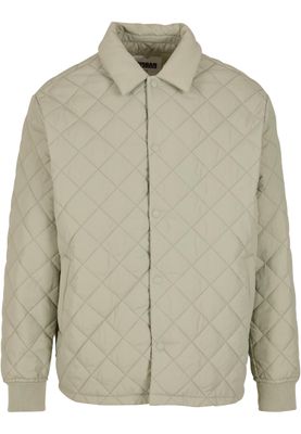 Rutor mönster Quilted Overshirt Rutigt Jacka för herr – Softsalvia