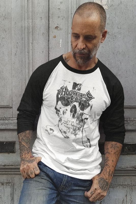 MTV - Headbangers Ball Baseball Long Sleeve Tee