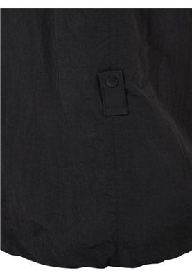 Wide nylon cargo pants for women