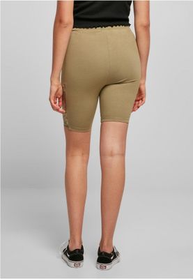 Short cycling pants with lace and high waist