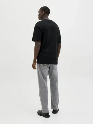 Grå relaxed fit jeans herr - CHRIS