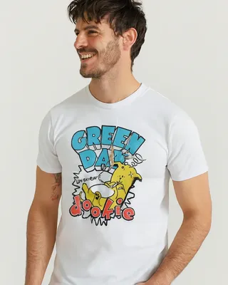 Green Day Longview Dookie T-shirt i vit