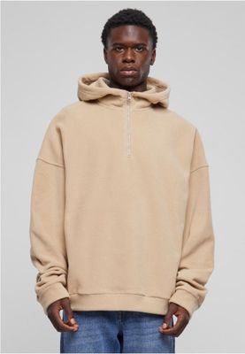 Oversized Polar Fleece Half Zip Hoody