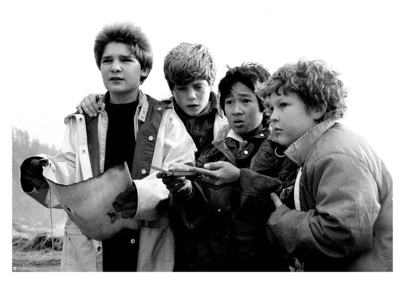 Classic Goonies BW Photo Poster