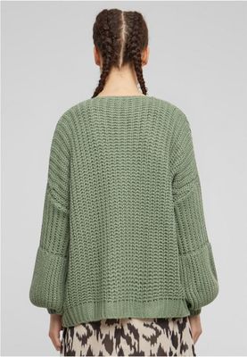 Women's thick knitted cardigan