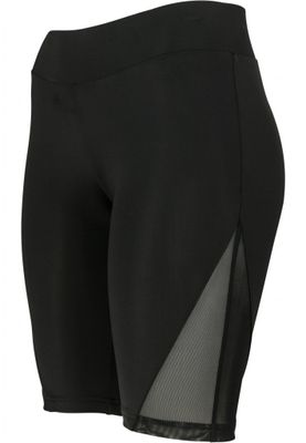 Black bicycle trousers with mesh detail lady