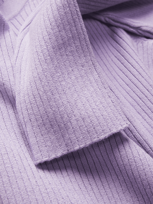 Purple ribbed longsleeve ladies JJXX