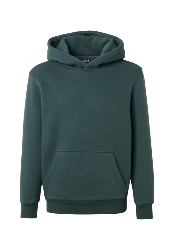 Huvtröja för barn med fluffy – flaskgrön