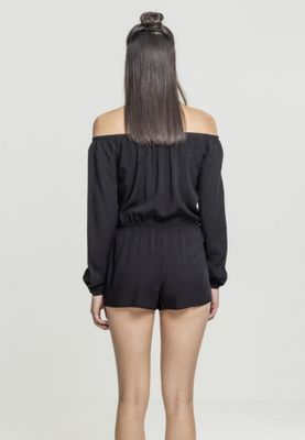 Long-sleeved jumpsuit with short pants