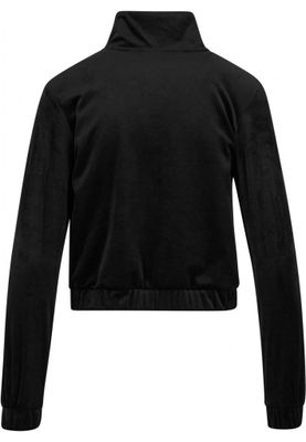 Ladies Short Velvet Track Jacket