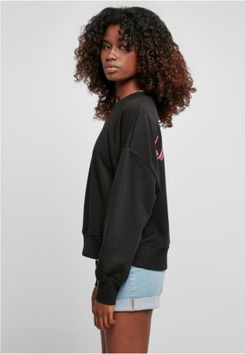 Ladies Oversized Rainbow Crewneck