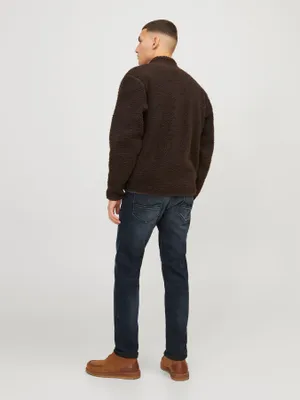 Mörka super stretch slim fit jeans - GLENN
