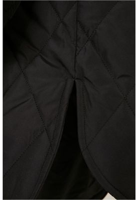 Ladies Oversized Diamond Quilted Hooded Coat