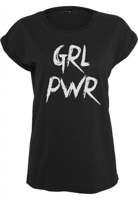 Sort t-shirt dame girlpower