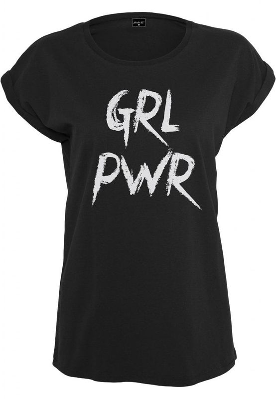Sort t-shirt dame girlpower