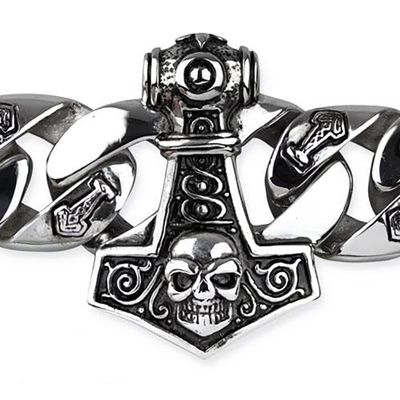 Bracelet chain with Thors hammer