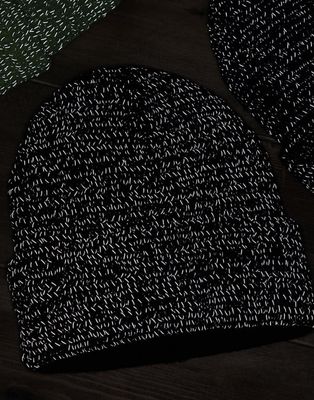Reflective knitted hat