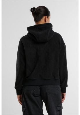 Ladies Jacquard Velvet Oversized Hoodie