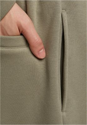 Fluffy Wide Leg Trackpants Byxor för Herr – Pale Olive