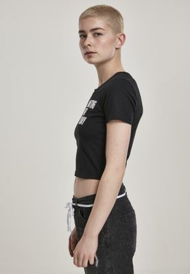 Ladies Waiting For Friday Cropped Tee