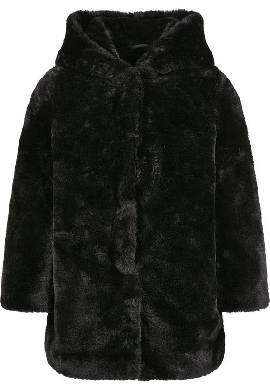 Black fur coat kids
