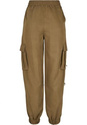 Cargo pants in viscose pond