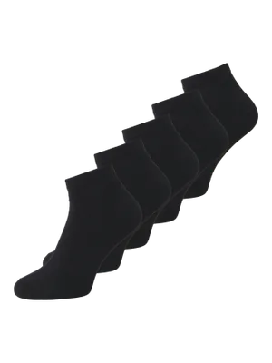 Svarta Bambu Ankelstrumpor – 5-pack Låga Herrsockor