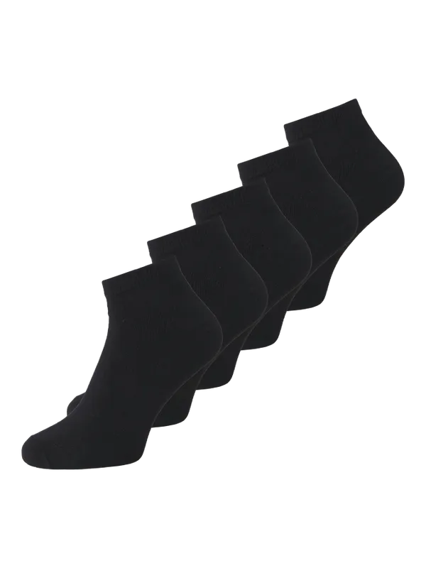 Svarta Bambu Ankelstrumpor – 5-pack Låga Herrsockor