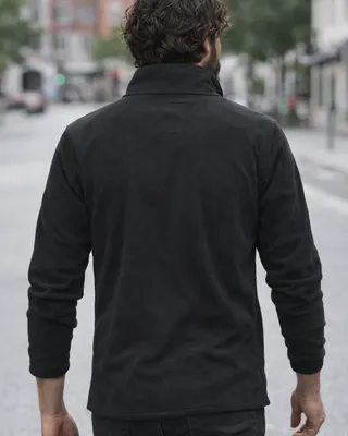 Brandit Fleece Troyer fleecetröja herr – svart