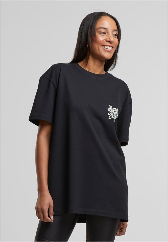 Logo T-shirt i avslappnad stil dam