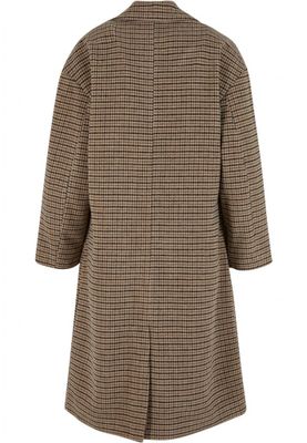 Ladies oversized plaid coat
