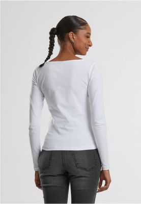 Ladies Wide Neck Longsleeve