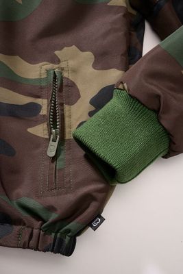 Windbreaker with fleece lining woodland - Child