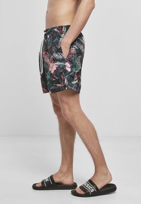 Dark flower aop swimming shorts