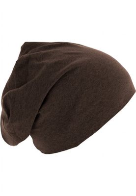 Thin long brown beanie