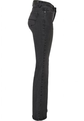 Jeans med bredde forneden og med høj talje