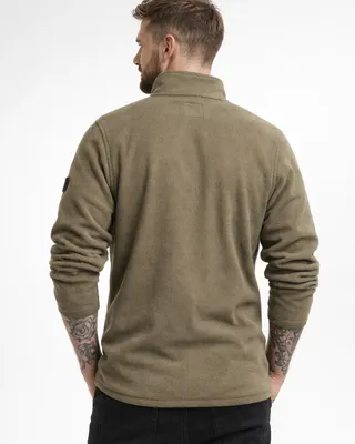 Brandit Fleece Troyer fleecetröja herr – olivgrön