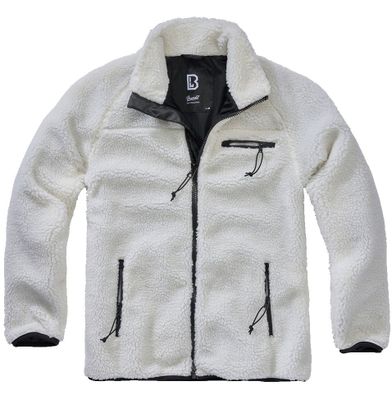 White fleece jacket teddy - men