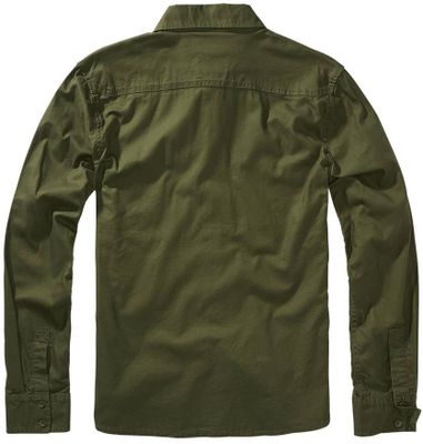 Olive long sleeve flannel shirt men