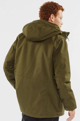 Ledger parka with teddy lining