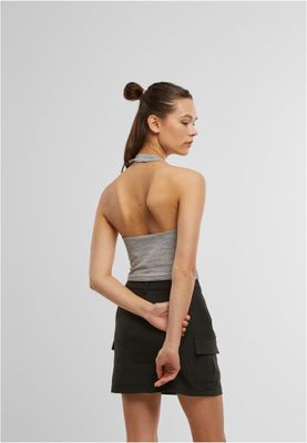 Halterneck Jersey Top i Modern Stil